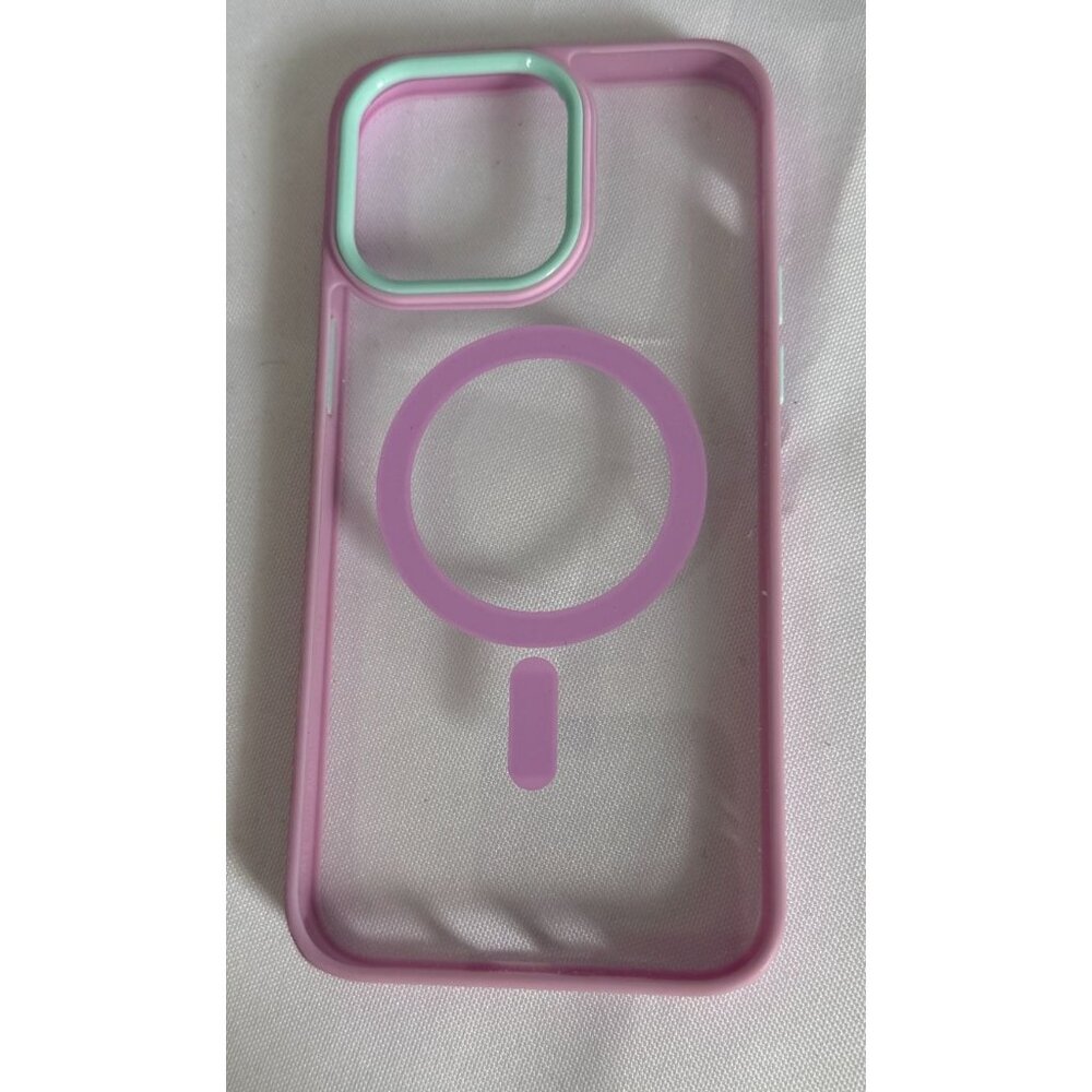 iPhone 14 Pro Max+/iphone15 Pro Max Case MagSafe Ring Purple/Mint Green